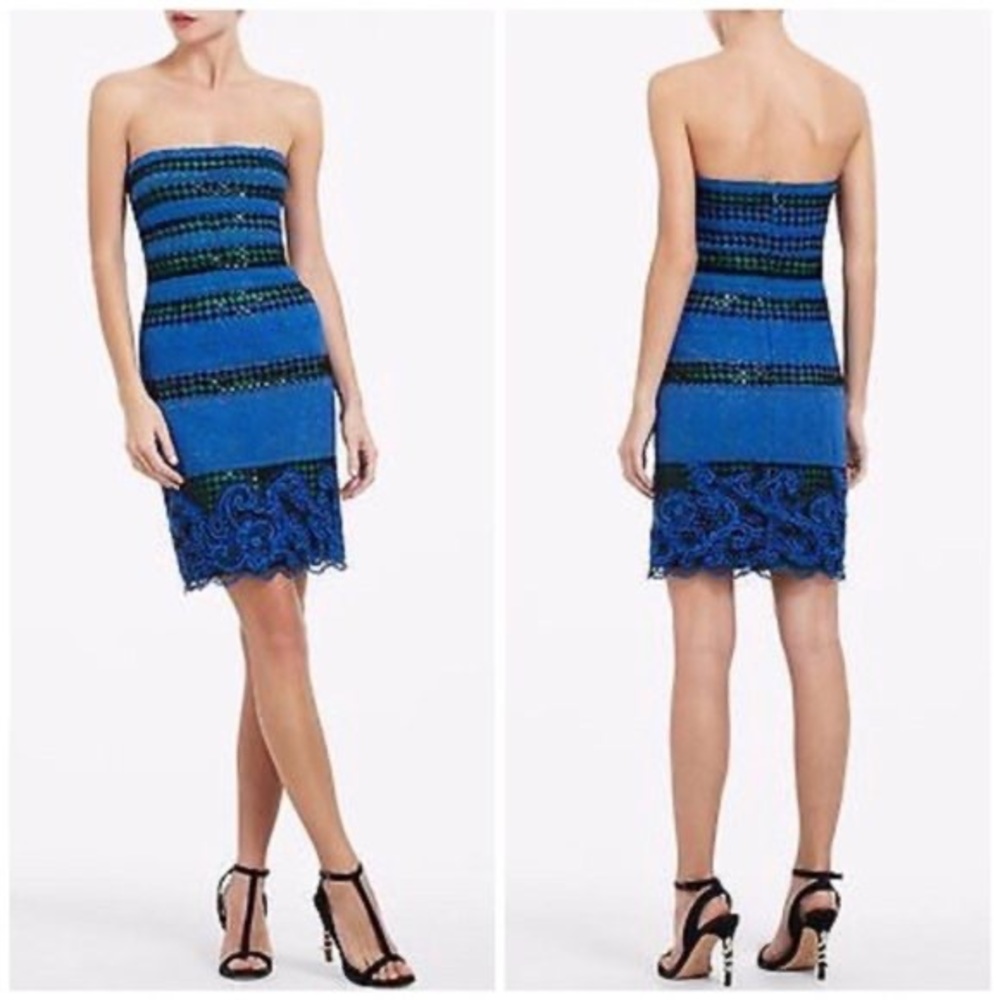 BCBGMAXAZRIA strapless cocktail dress